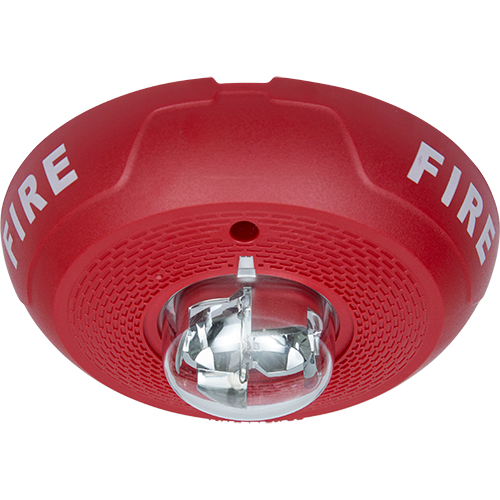 Sirena con Lámpara LED Estroboscópica / Montaje en Techo / Nivel de Candelas Seleccionable / Color Rojo / Nuevo Diseño Moderno y Elegante / Menor Consumo de Corriente PC2RLED - Código: PC2RLED | Compra en Guadalajara